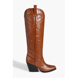 Cowboy faux leather boots