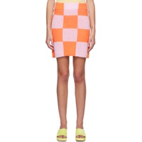 Orange   Pink Andria Miniskirt 231905F090001