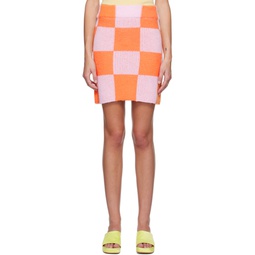 Orange   Pink Andria Miniskirt 231905F090001