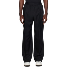 Black Relaxed Fit Trousers 241137M191005
