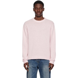 Pink Crewneck Sweater 241137M201000