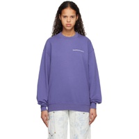 Purple Embroidered Sweatshirt 231137F098000
