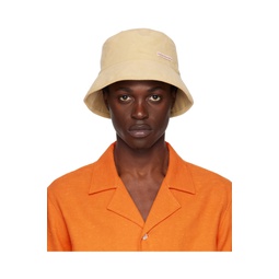 SSENSE Exclusive Beige Corduroy Bucket Hat 222137M140002