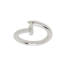 Silver Twisted Bolt Ring 241068M147046
