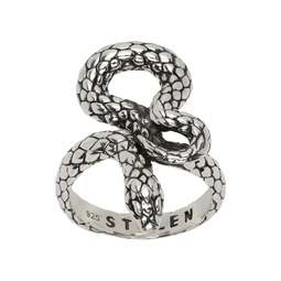 Silver Hiss Ring 231068M147009