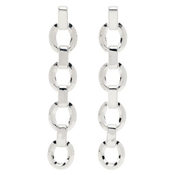 Silver Chandler Chain Earrings 221068M144116
