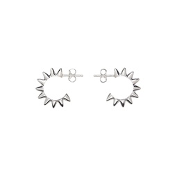 Silver Mini Beautiful Menace Earrings 221068M144105