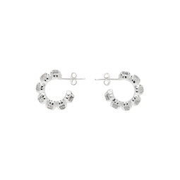 Silver Halo Cluster Earrings 232068M144001