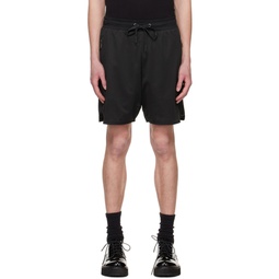 Black Varsity Shorts 231068M193000