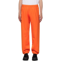Orange Drawstring Sweatpants 232828M190005