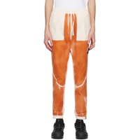 Orange Airbrushed Sweatpants 231828M190022