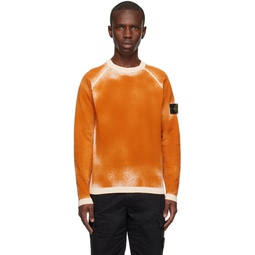 Orange Raglan Sweatshirt 231828M204030