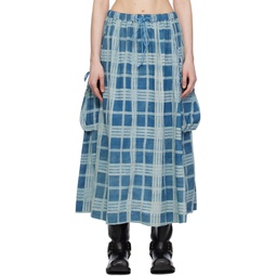 Blue Salt Maxi Skirt 241480F093001