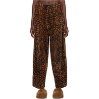 Brown Lush Trousers 222480F087003