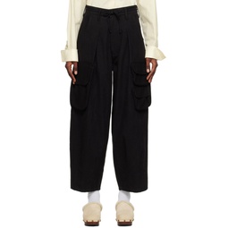 Black Forager Trousers 231480F087002
