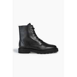 Mila leather combat boots