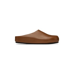 SSENSE Exclusive Brown Wearing Slip On Loafers 241608F121005