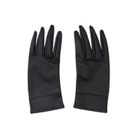 Black Short Gloves 232803F012001