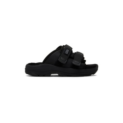 Black MOTO Run Sandals 231773F124016