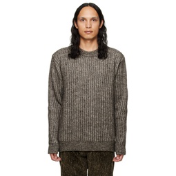 Brown Field Sweater 222468M201001