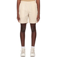 Beige Mike Shorts 231468M193005