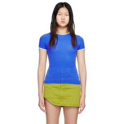 Blue Everyday I Wear Sunnei T Shirt 222736F110010