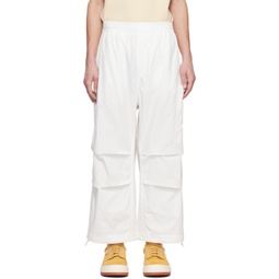White Coulisse Cargo Pants 241736M188000