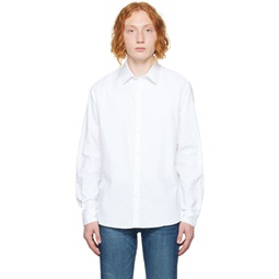 White Buttoned Shirt 222128M213014