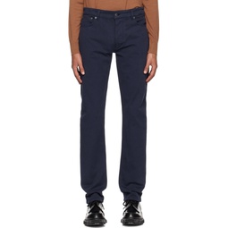 Navy 5 Pocket Trousers 231128M191004