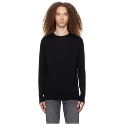 Black Lightweight Sweater 241128M201005