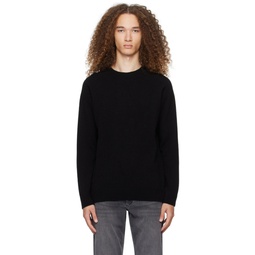 Black Raglan Sweater 241128M201004
