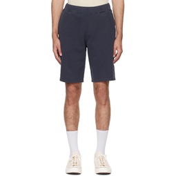 Navy Relaxed Fit Shorts 241128M193000