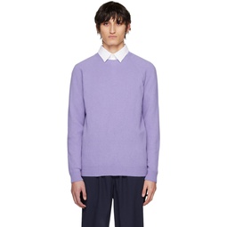 Purple Raglan Sweater 231128M201003