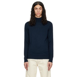 Navy Long Sleeve Turtleneck 222128M205002