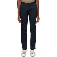 Navy Slim Fit Trousers 232128M191005