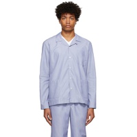 Blue Cotton Pyjama Shirt 221128M218009