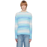 Blue Gradient Sweater 231494M201001