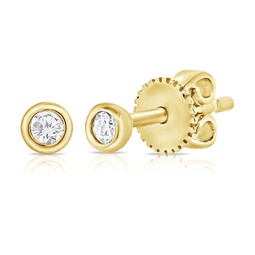 14k gold diamond stud earrings