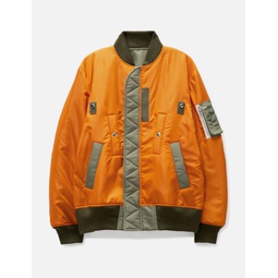 Nylon Twill Workwear Bomber Jacket