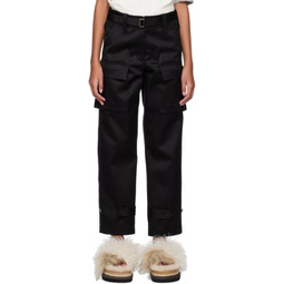 Black Belted Trousers 231445F087006