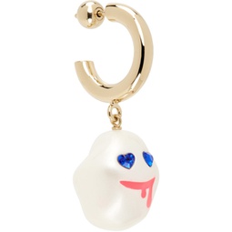 Gold Drooling Cotton Candy Single Earring 231413F022017