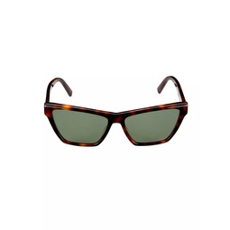 New Acetate YSL 58MM Cat Eye Sunglasses