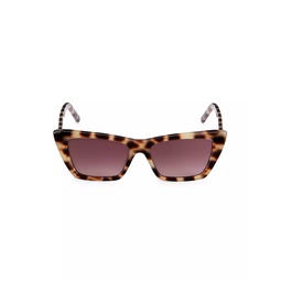 Feminine Fashion Icons Mica 53MM Cat-Eye Sunglasses