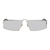 SSENSE Exclusive Silver SL 606 Sunglasses 232418M134071