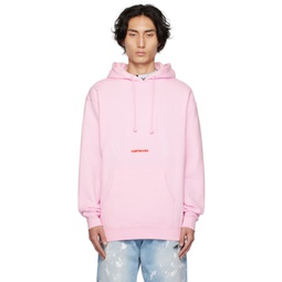 Pink Embroidered Hoodie 232597M202018