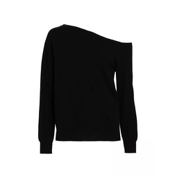COLLECTION Wool-Cashmere One-Shoulder Sweater