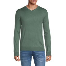 Essential Merino Wool Blend V-Neck Sweater