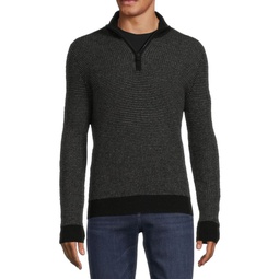 100% Cashmere Quarter Zip Sweater
