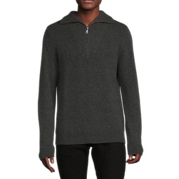 Quarter Zip 100% Cashmere Sweater
