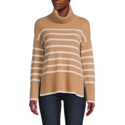 Striped 100% Cashmere Sweater